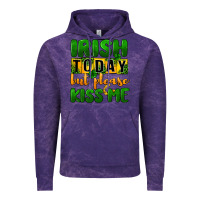 Cloud Purple Irish today but please kiss me Vintage Hoodie - CowGirlArtShop