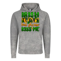 Cloud Rock Irish today but please kiss me Vintage Hoodie - CowGirlArtShop