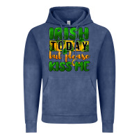 Vintage Denim Irish today but please kiss me Vintage Hoodie - CowGirlArtShop