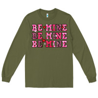 Army Green be mine Long Sleeve Tee - OliviaCreatesArt