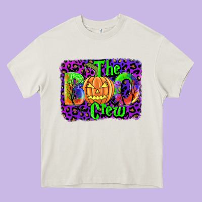 The Boo Crew Heavy Core Tee Designed By Jahusdesignshop