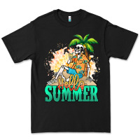 Black Hello summer skeleton Premium Tee - NancyCooperArtShop