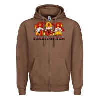 Chestnut firefighter gnomes Zipper Hoodie - Artiststas