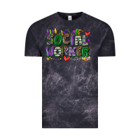 Cloud Black social worker mardi gras cowgirl Vintage Tee - CowGirlArtShop
