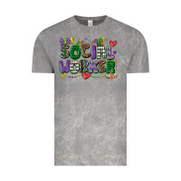 Cloud Rock social worker mardi gras cowgirl Vintage Tee - CowGirlArtShop
