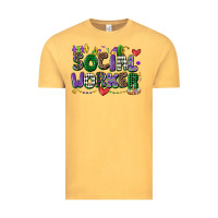 Vintage Mustard social worker mardi gras cowgirl Vintage Tee - CowGirlArtShop