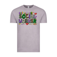 Vintage Zinc social worker mardi gras cowgirl Vintage Tee - CowGirlArtShop
