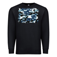 Black blue camouflage background Premium Sweatshirt - BarkalooDesign