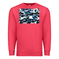 Cardinal blue camouflage background Premium Sweatshirt - BarkalooDesign