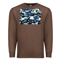 Chestnut blue camouflage background Premium Sweatshirt - BarkalooDesign