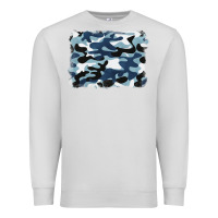 Dove Grey blue camouflage background Premium Sweatshirt - BarkalooDesign