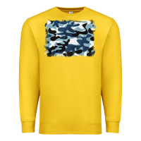 Lemon blue camouflage background Premium Sweatshirt - BarkalooDesign
