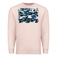 Pale Pink blue camouflage background Premium Sweatshirt - BarkalooDesign