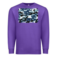 Purple blue camouflage background Premium Sweatshirt - BarkalooDesign