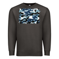 Smoke blue camouflage background Premium Sweatshirt - BarkalooDesign