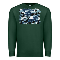 Sports Green blue camouflage background Premium Sweatshirt - BarkalooDesign