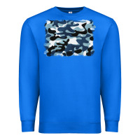 True Royal blue camouflage background Premium Sweatshirt - BarkalooDesign