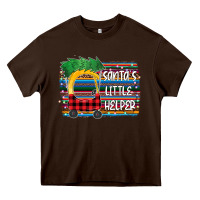 Chocolate Brown santa little helper Heavy Core Tee - Bettercallsaul