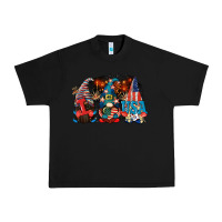 Black i love usa gnomes 4th of july Urban Heavy Tee - CowGirlArtShop