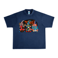 Navy i love usa gnomes 4th of july Urban Heavy Tee - CowGirlArtShop