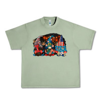 Oil Green i love usa gnomes 4th of july Urban Heavy Tee - CowGirlArtShop