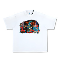White i love usa gnomes 4th of july Urban Heavy Tee - CowGirlArtShop