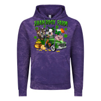 Cloud Purple Shamrock farm Vintage Hoodie - CowGirlArtShop
