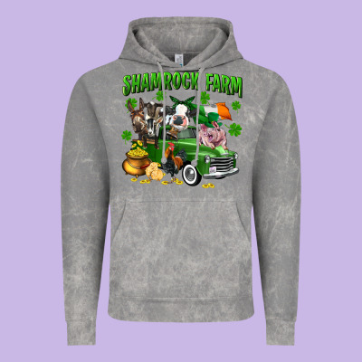 Shamrock Farm Vintage Hoodie Designed By Cowgirlartshop
