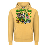 Vintage Mustard Shamrock farm Vintage Hoodie - CowGirlArtShop