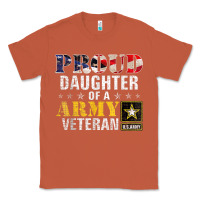 Copper proud daughter of a army veteran american flag military gift Classic Tee - longCreatives