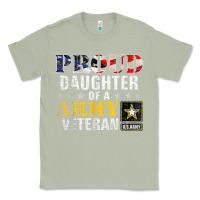 Matcha proud daughter of a army veteran american flag military gift Classic Tee - longCreatives