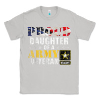 Moon Dust proud daughter of a army veteran american flag military gift Classic Tee - longCreatives