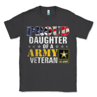 Smoke proud daughter of a army veteran american flag military gift Classic Tee - longCreatives