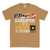 Toasted Coconut proud daughter of a army veteran american flag military gift Classic Tee - longCreatives