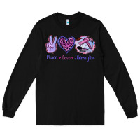 Black Peace Love Hairstylist Long Sleeve Tee - Jasminsmagicworld