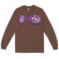 Chestnut Peace Love Hairstylist Long Sleeve Tee - Jasminsmagicworld