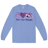 Colony Blue Peace Love Hairstylist Long Sleeve Tee - Jasminsmagicworld