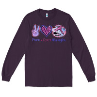 Plum Peace Love Hairstylist Long Sleeve Tee - Jasminsmagicworld