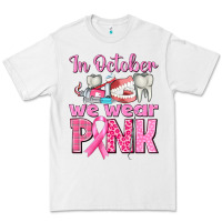 White in october we wear pink breast cancer awareness Premium Tee - texasbilliewilder