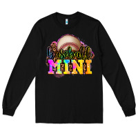Black baseball mini Long Sleeve Tee - OliviaCreatesArt