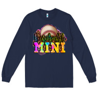 Navy baseball mini Long Sleeve Tee - OliviaCreatesArt