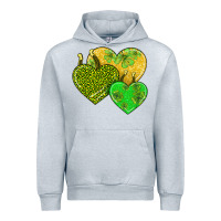 Heather Grey st patricks day hearts Urban Hoodie - AdoDesignShop