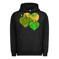 Pigment Black st patricks day hearts Urban Hoodie - AdoDesignShop