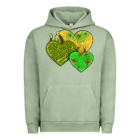 Pigment Oil Green st patricks day hearts Urban Hoodie - AdoDesignShop