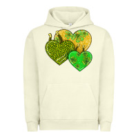 Pigment Pistachio st patricks day hearts Urban Hoodie - AdoDesignShop