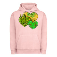 Pigment Salmon st patricks day hearts Urban Hoodie - AdoDesignShop