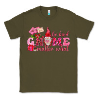 Army Green Be kind gnome matter what Valentine's Day Classic Tee - HowdyJamesFarm