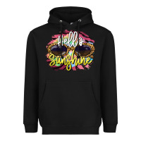 Black hello sunshine Heavyweight Hoodie - BarkalooDesign