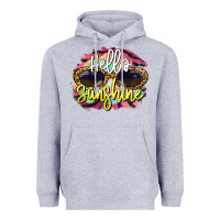 Heather Grey hello sunshine Heavyweight Hoodie - BarkalooDesign