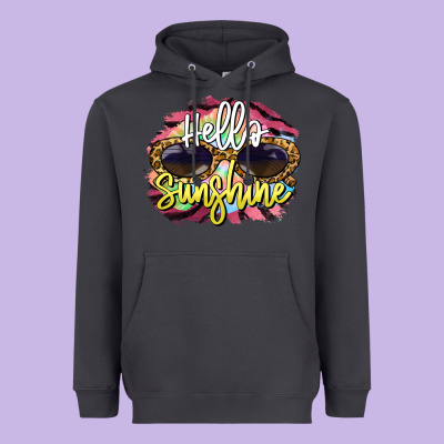 Hello Sunshine Heavyweight Hoodie Designed By Barkaloodesign